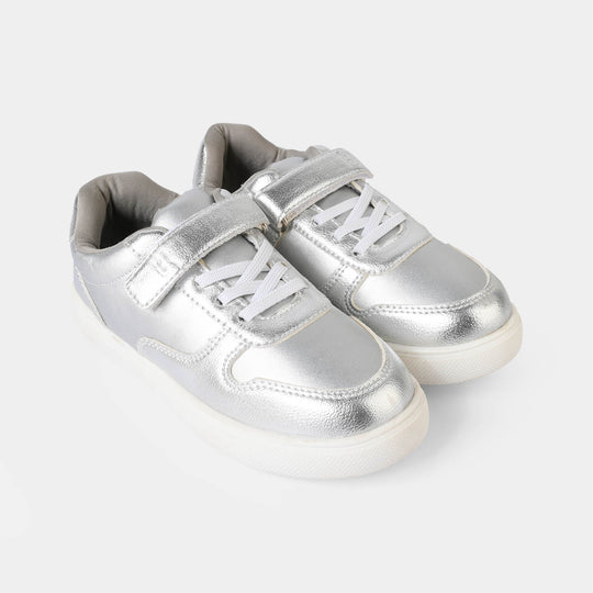 Girls Sneakers DS-008-SILVER