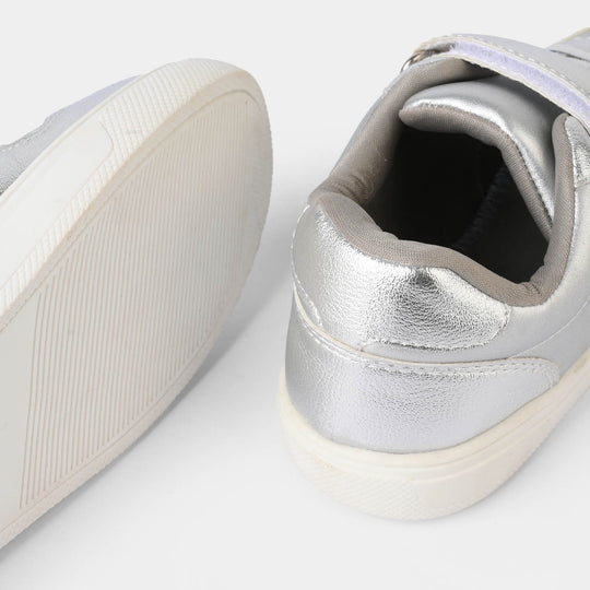 Girls Sneakers DS-008-SILVER