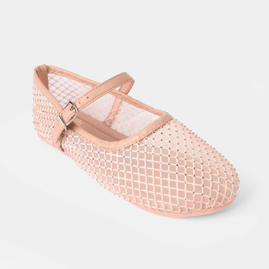 Girls Pumps BS-058-Peach