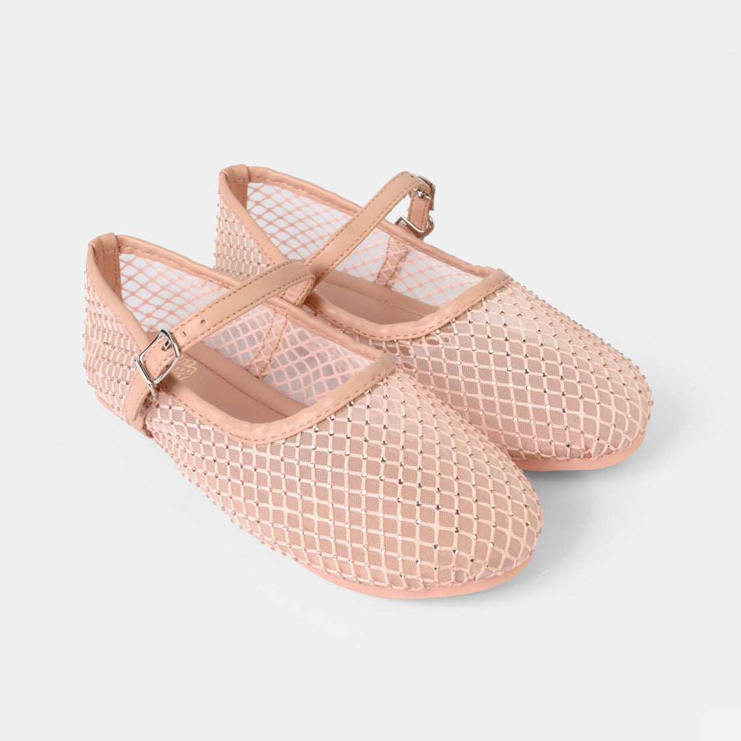 Girls Pumps BS-058-Peach