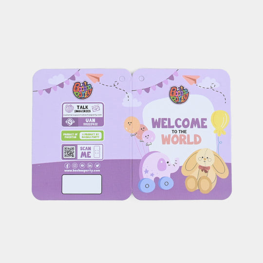 Welcome To the World Gift Card / Folded Greeting Card