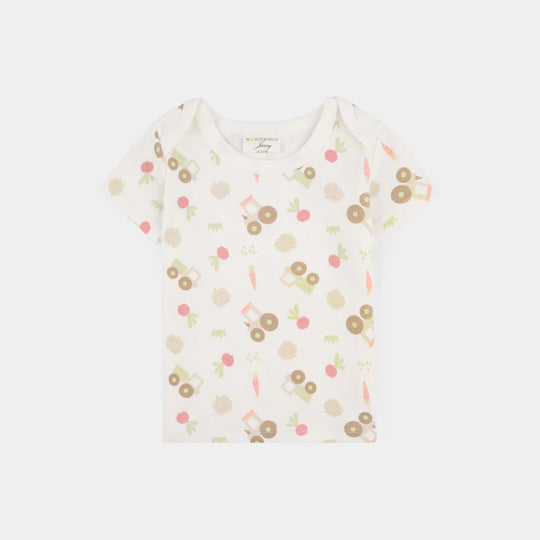 Infant Boys Jersey/Terry 3Pc Suit 287-037 E-C-Yell.White