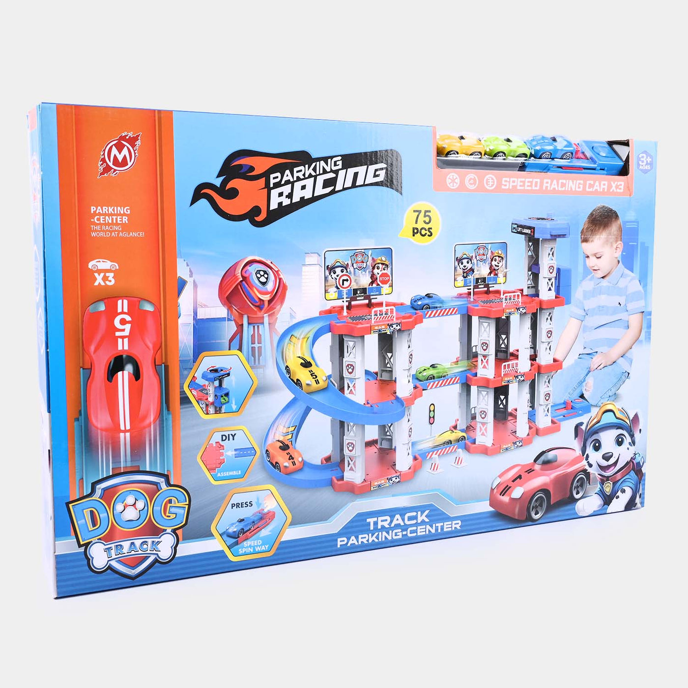 Racing Car Track Set For Kids