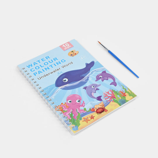 10 Pages Water Coloring Book