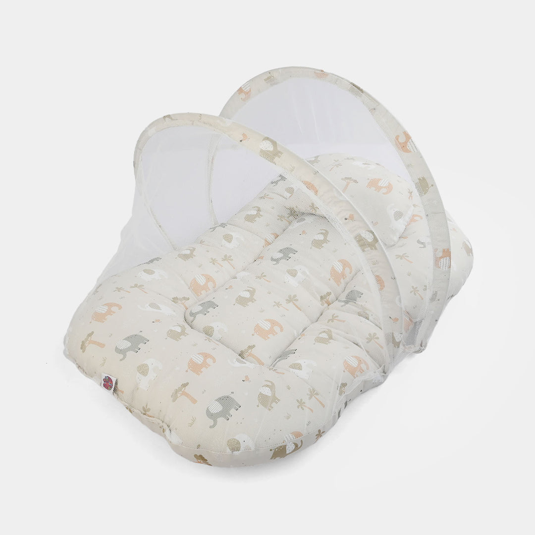 Infant Umbrella Bed (With Mosquito Net) - White