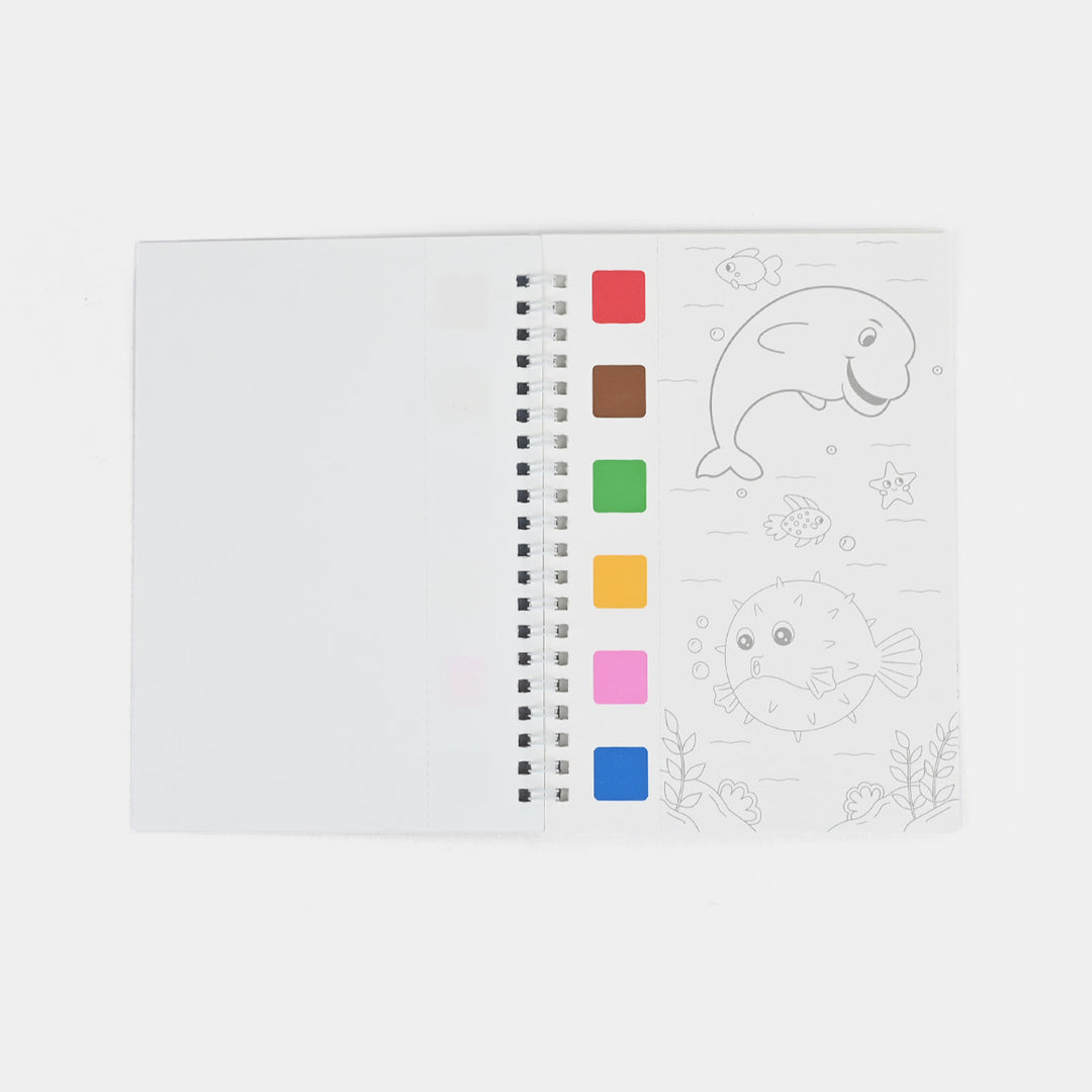 10 Pages Water Coloring Book