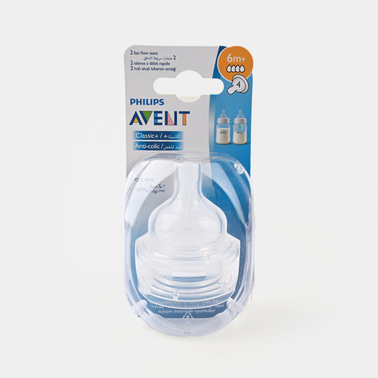 Philips Avent Anti-Colic Nipple 2 Pcs - 6m+