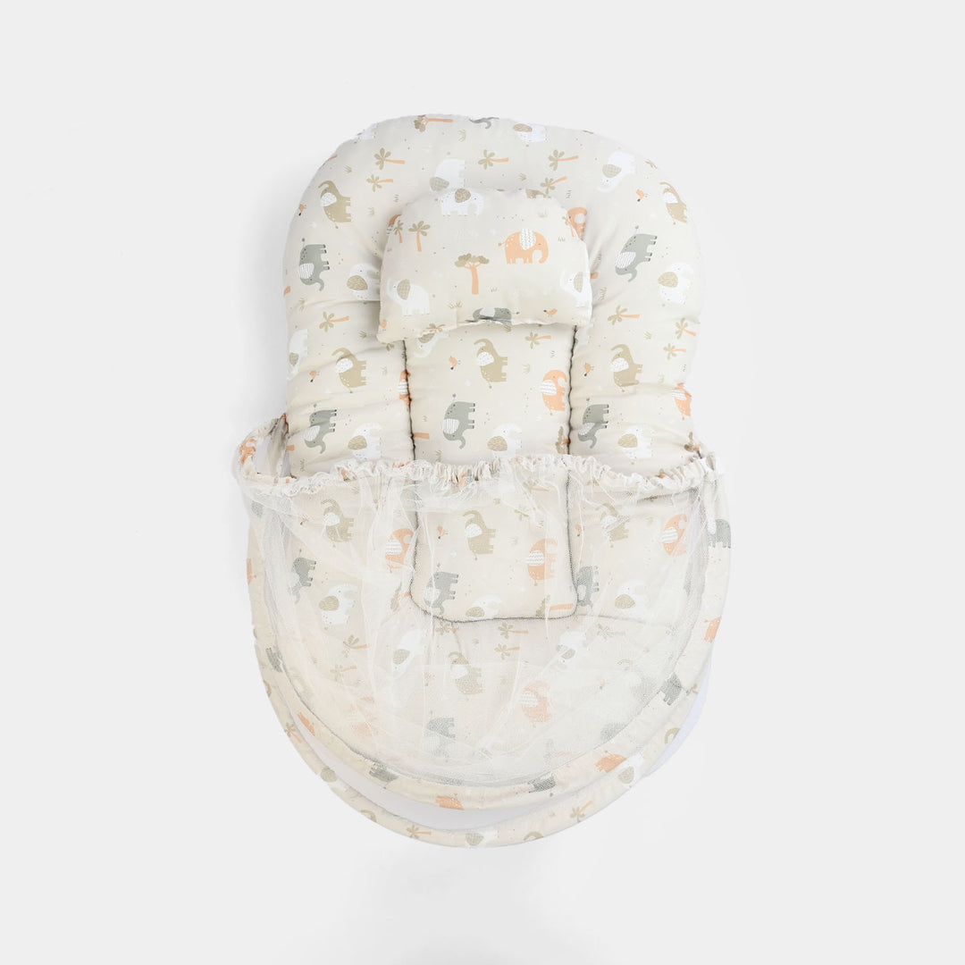 Infant Umbrella Bed (With Mosquito Net) - White