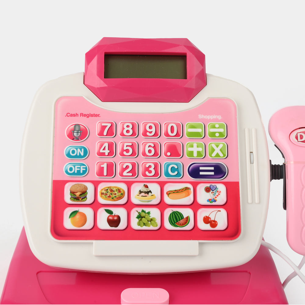Cash Register With Supermarket Rack For Kids