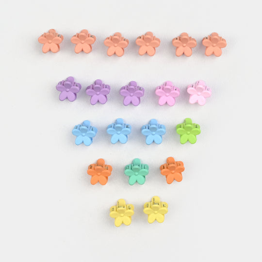 Mini Flower Hair Claw Clips For Girls