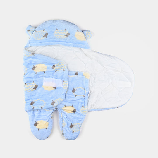 Hooded Swaddle 0M+ Blue