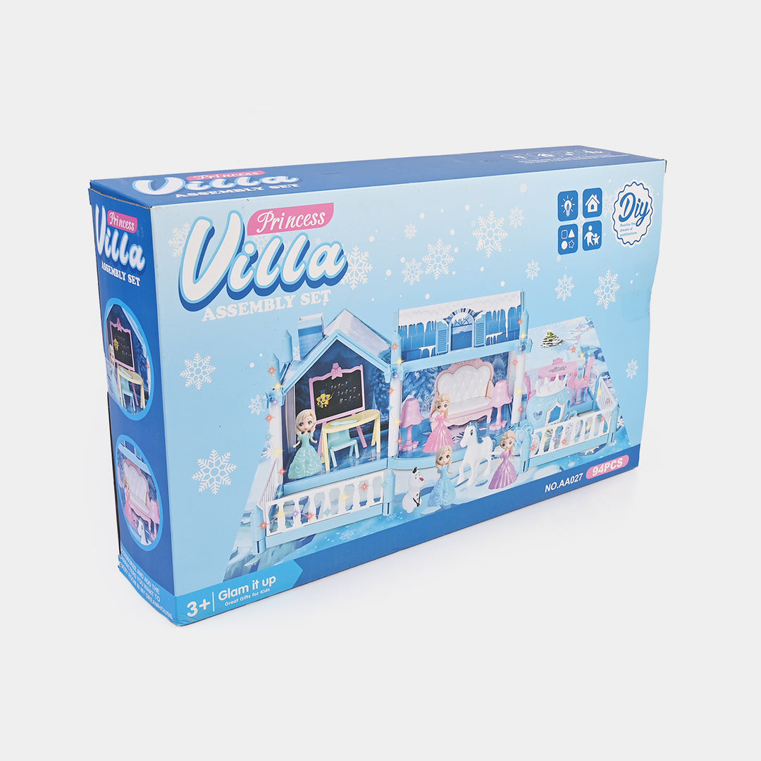 Creative Pretend Play Dollhouse and Furniture Set