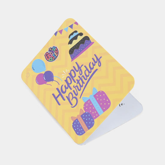 Happy Birthday Mini Greeting Card Orange