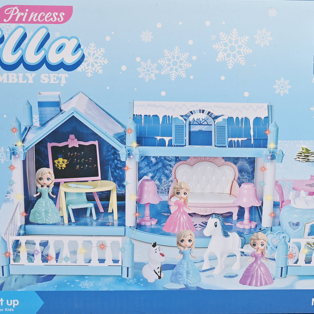 Creative Pretend Play Dollhouse and Furniture Set