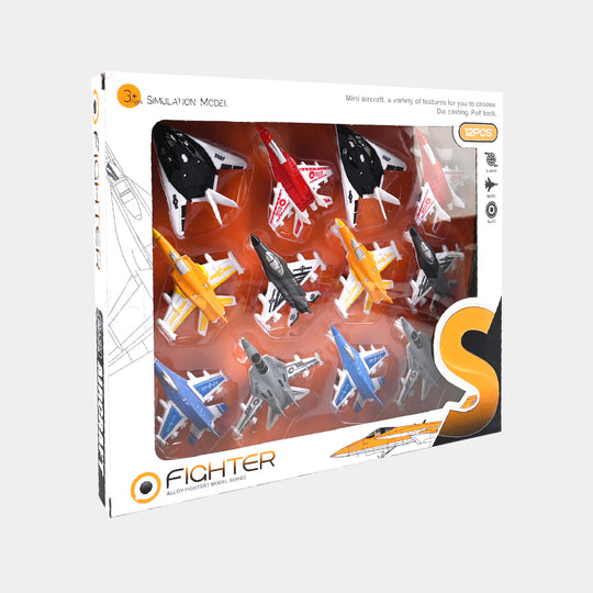 Die Cast Fighter Plane | 12PCs