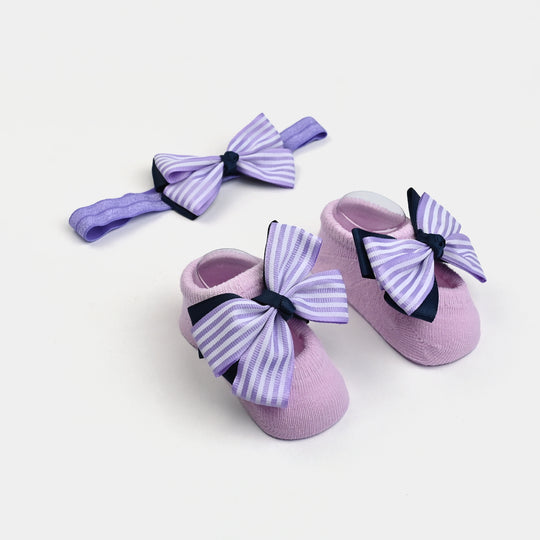 Baby Gift Set Socks With Headband | 3-12M