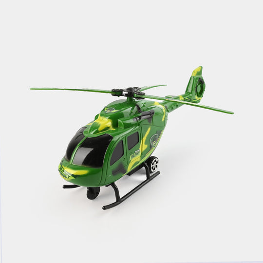 Pullback Helicopter & Vehicle Toy For Kids