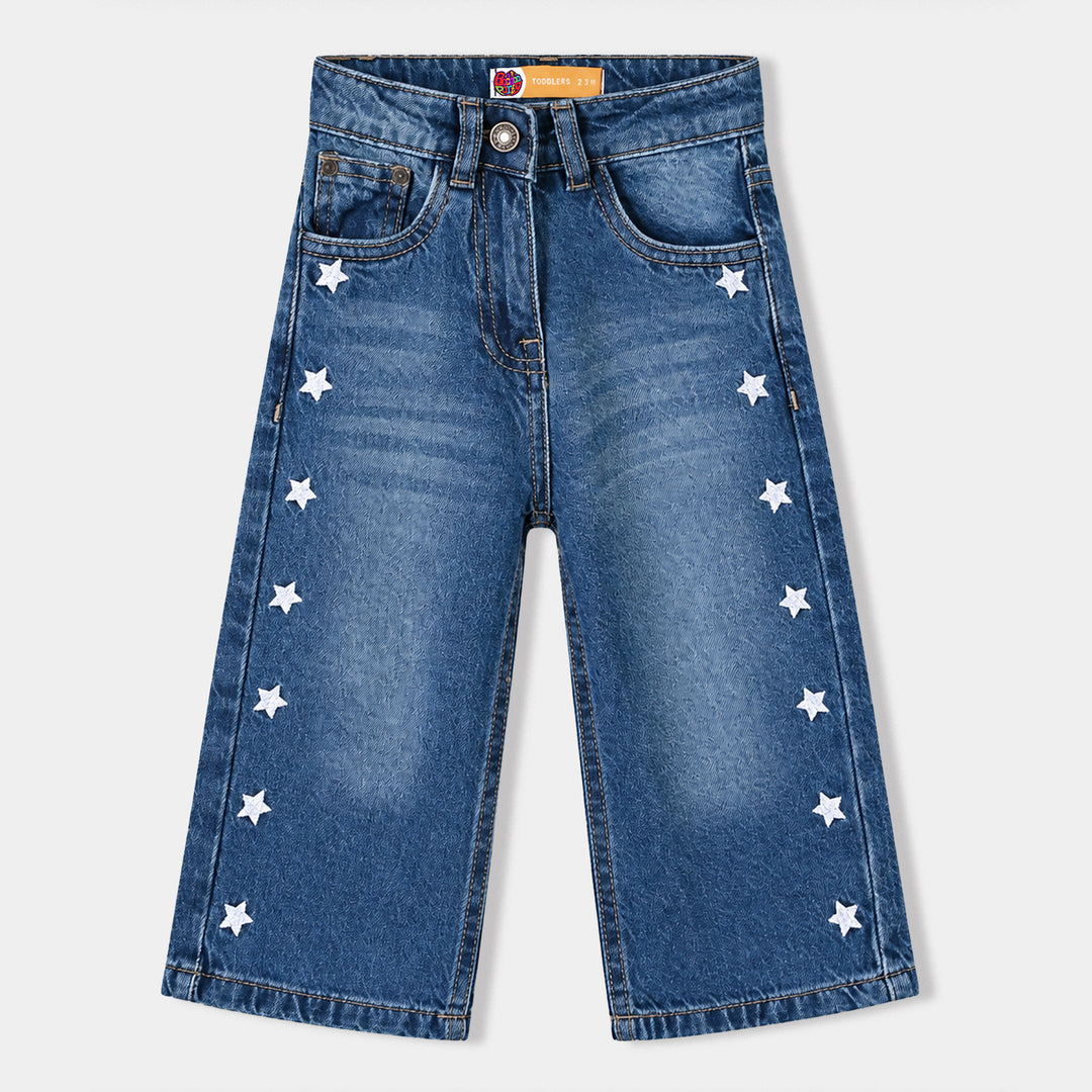 Girls Denim rigid Pant Polaris-DARK BLUE