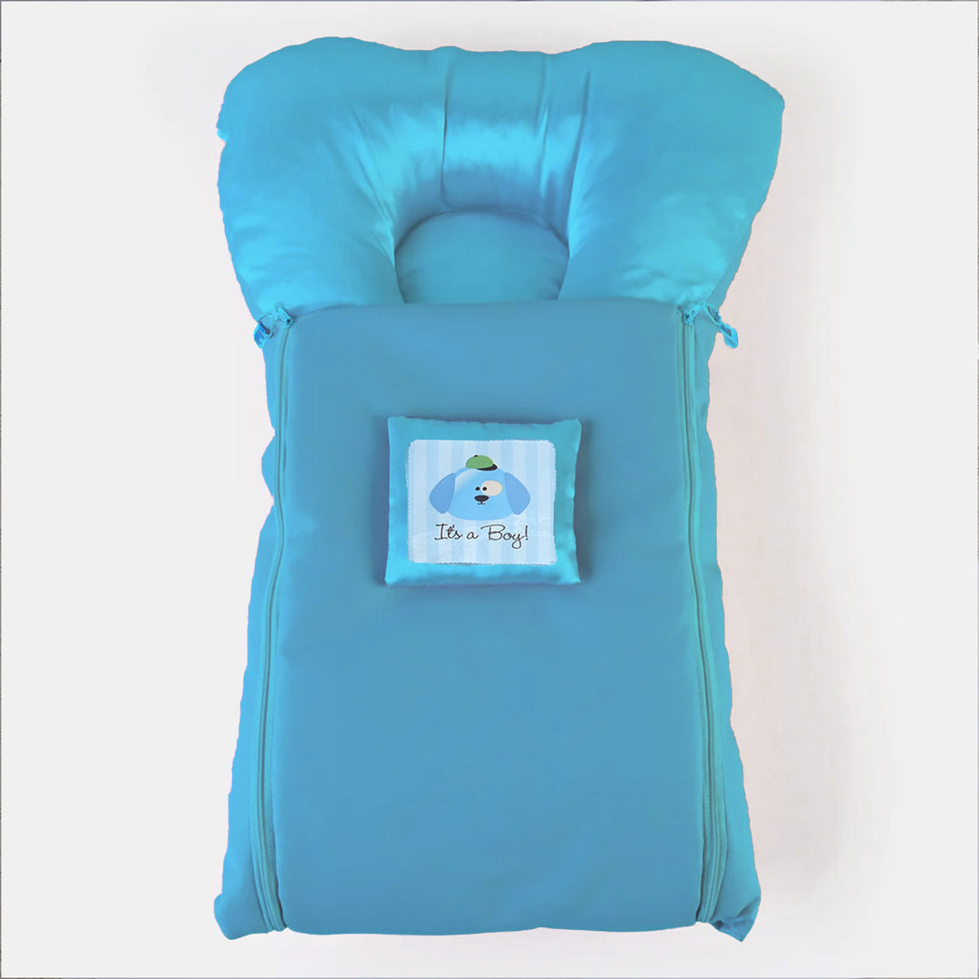 Infant Carry Nest Leather Blue