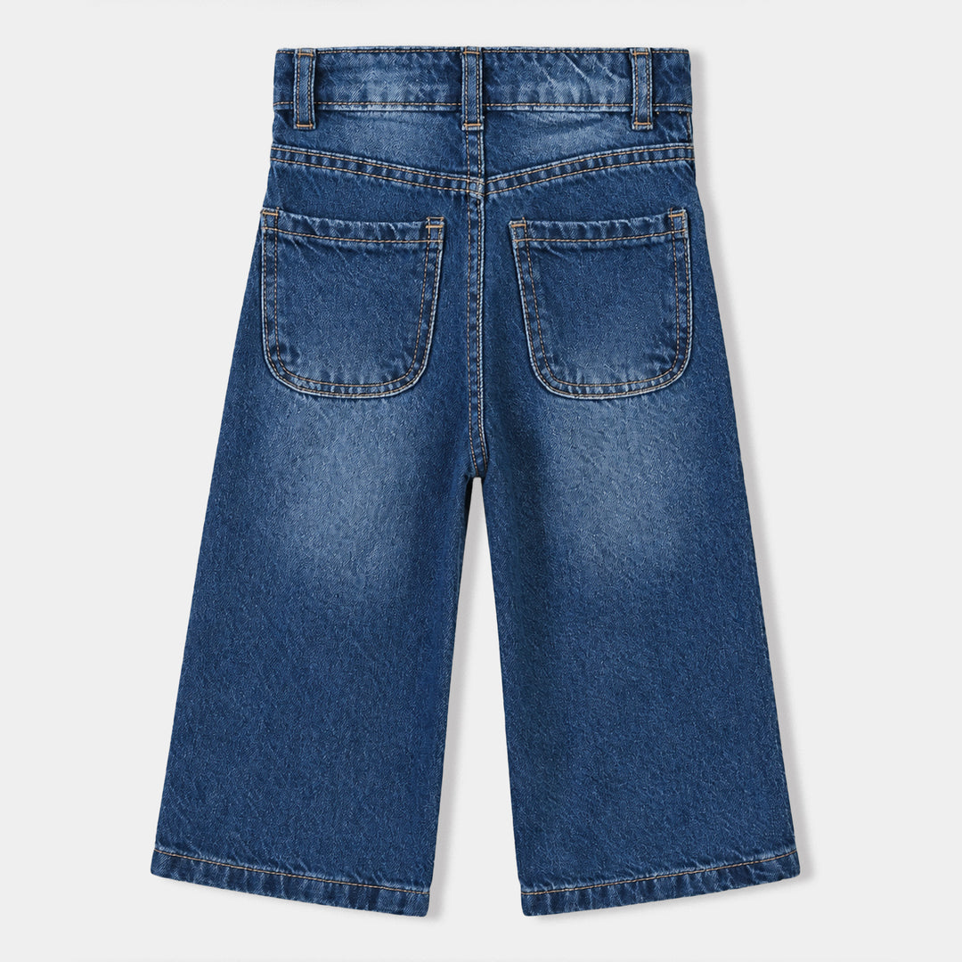 Girls Denim rigid Pant Polaris-DARK BLUE