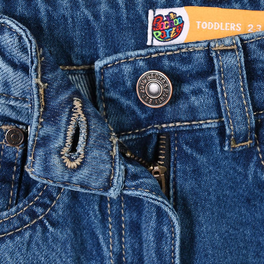 Girls Denim rigid Pant Polaris-DARK BLUE