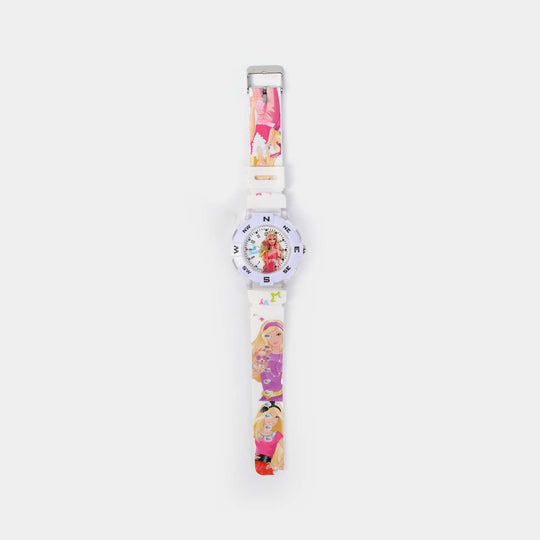 Character Print Wrist Watch For Kids
