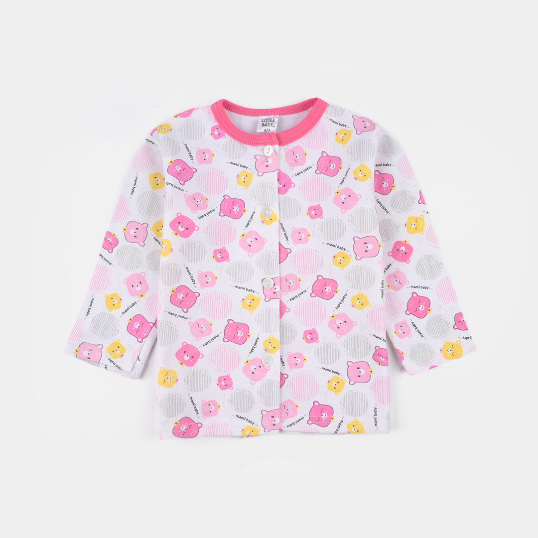 Infant Girls Cotton Jersey Night Suit