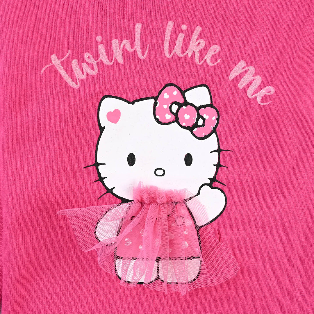 Infant Girls Cotton Jersey T-Shirt Twirl Like Me-Pink