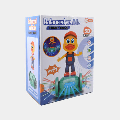 Dancing Toy B /O Colorful Lights Music Rotating Cartoon Duck