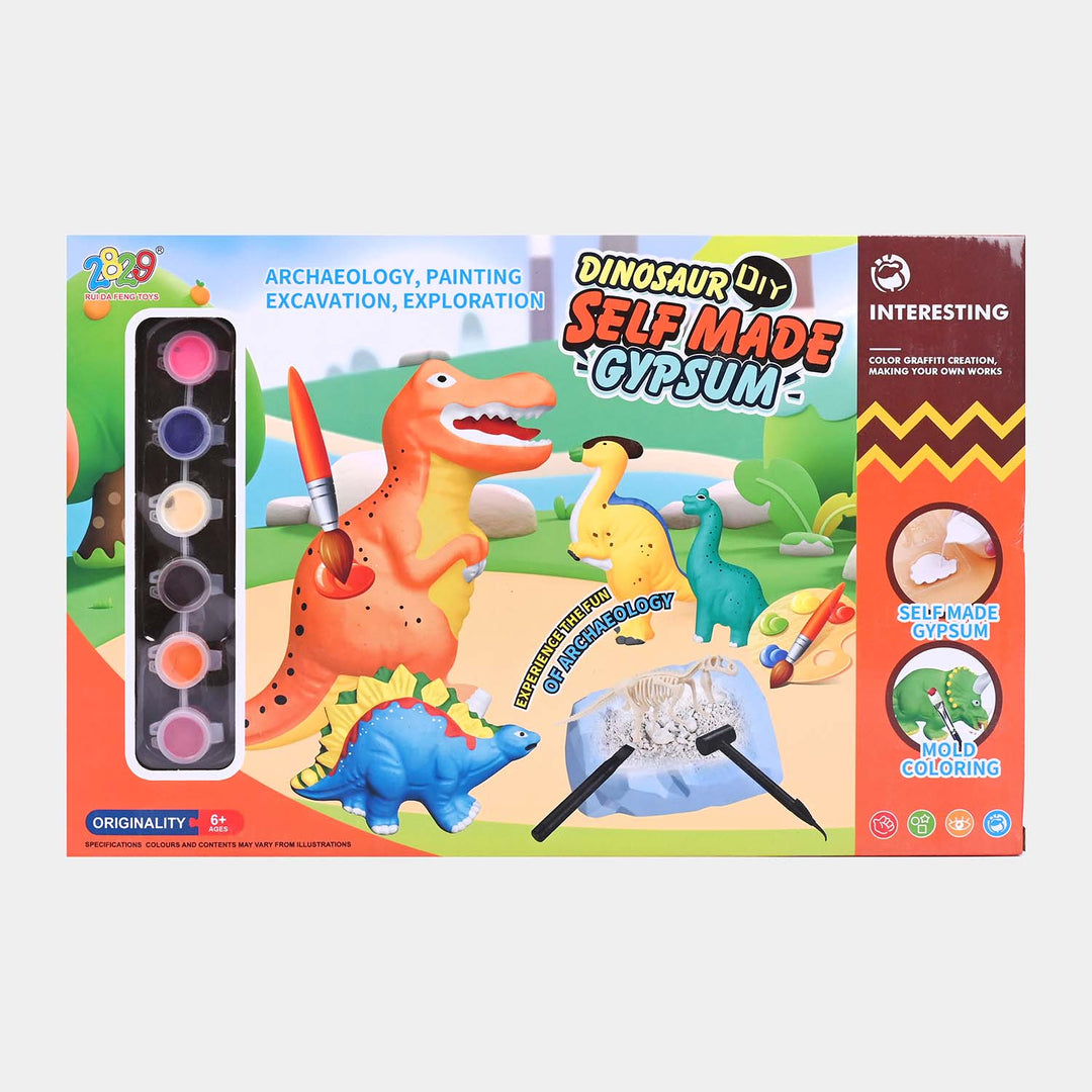 Gypsum & Painting Kit Dinosaur For Kids