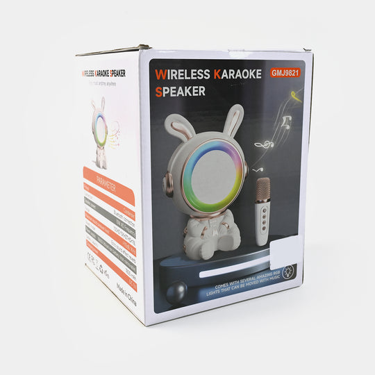 Wireless Karaoke Speaker | Portable Bluetooth Speaker with LED Lights & Microphone