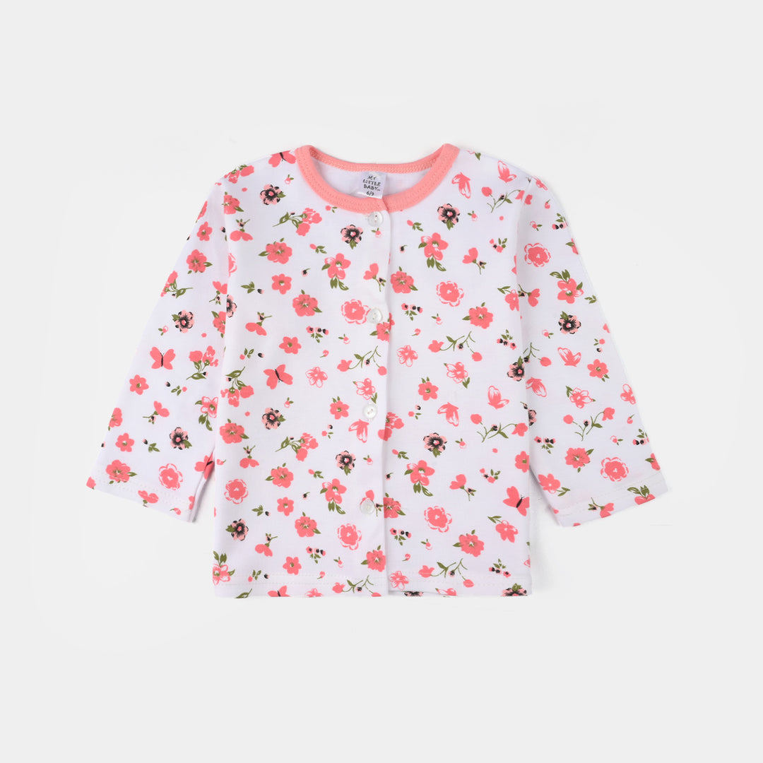 Infant Girls Cotton Jersey Night Suit