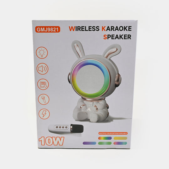 Wireless Karaoke Speaker | Portable Bluetooth Speaker with LED Lights & Microphone