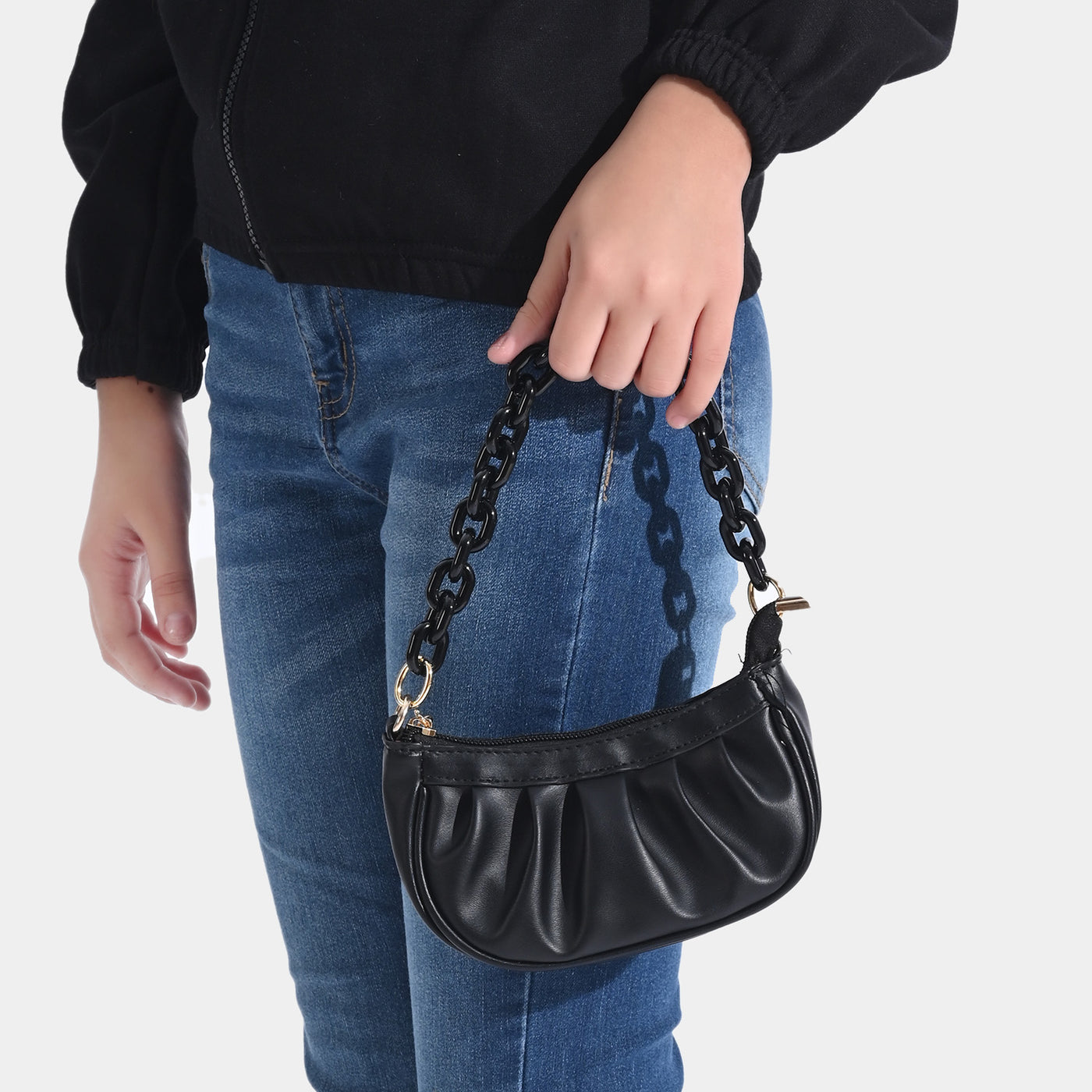 Girls Fancy Hand Bag | BLACK