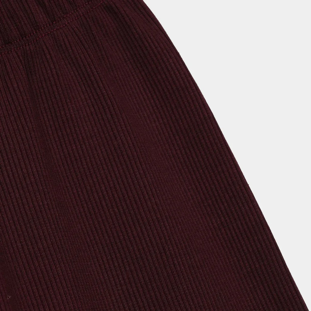 Girls Rib Tight - Maroon