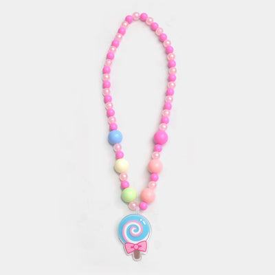 Girls Charm Beaded Necklace & Bracelet