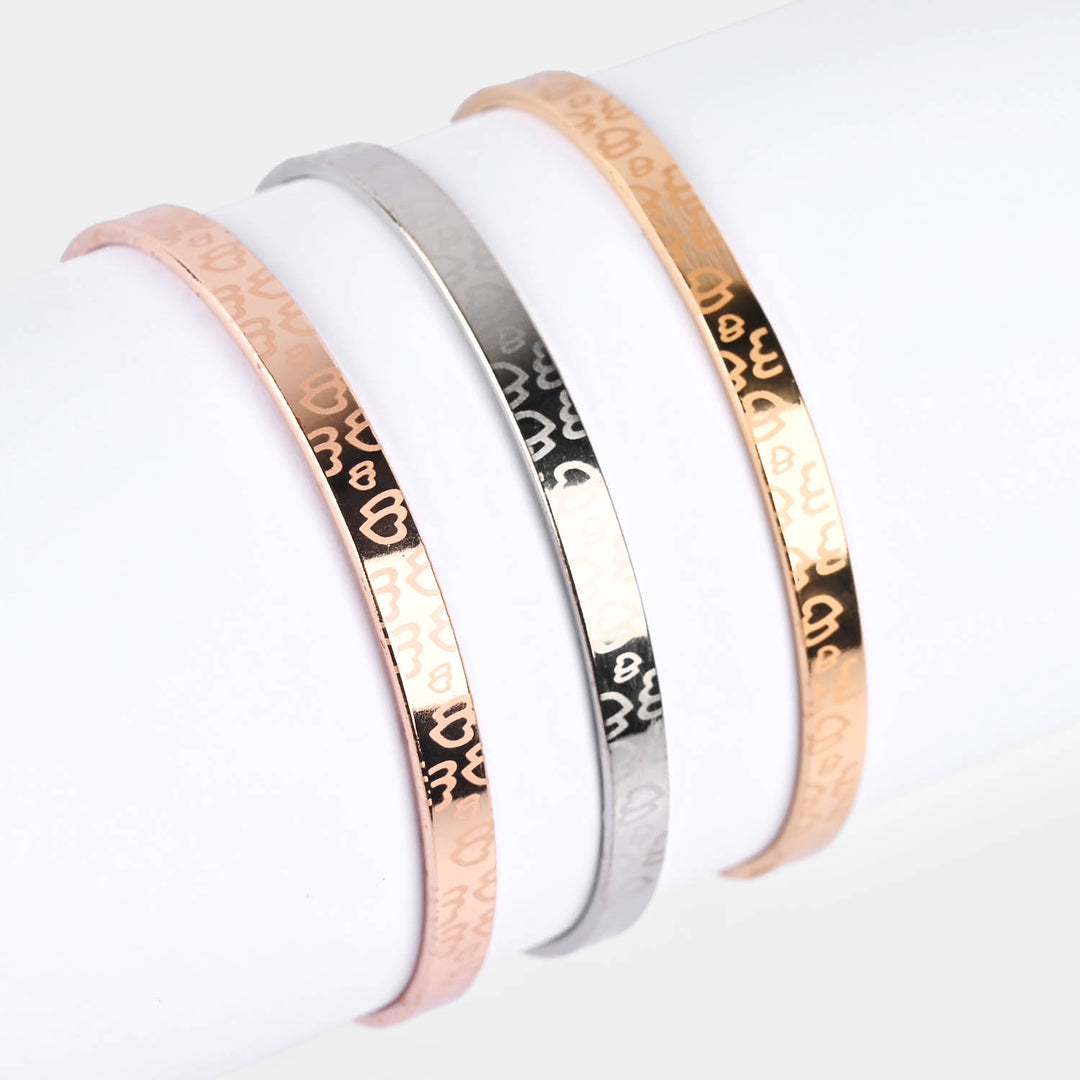 Fashion Titanium Steel Teens Bangles-3PCs