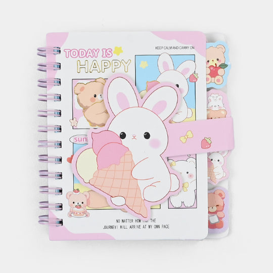 Cute Adorable Design A6 Mini Spiral Diary / Notebook