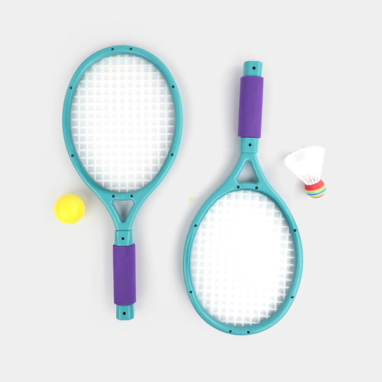 Kids' 2-in-1 Tennis & Badminton Racket Set
