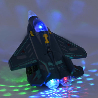 Aerobatic Spin Combat Aircraft With Light & Music For Kids