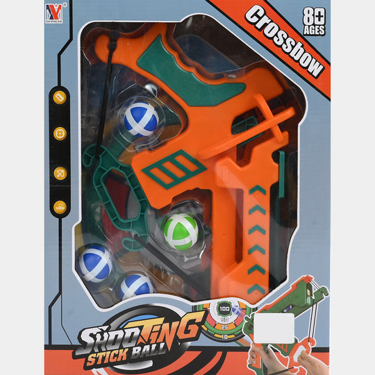 Crossbow Shooting Stick Ball Target Game Set