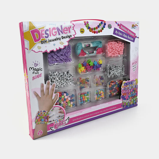 DIY Jewelry Design Kit | Beads & Strings for Kids’ Creative Fun