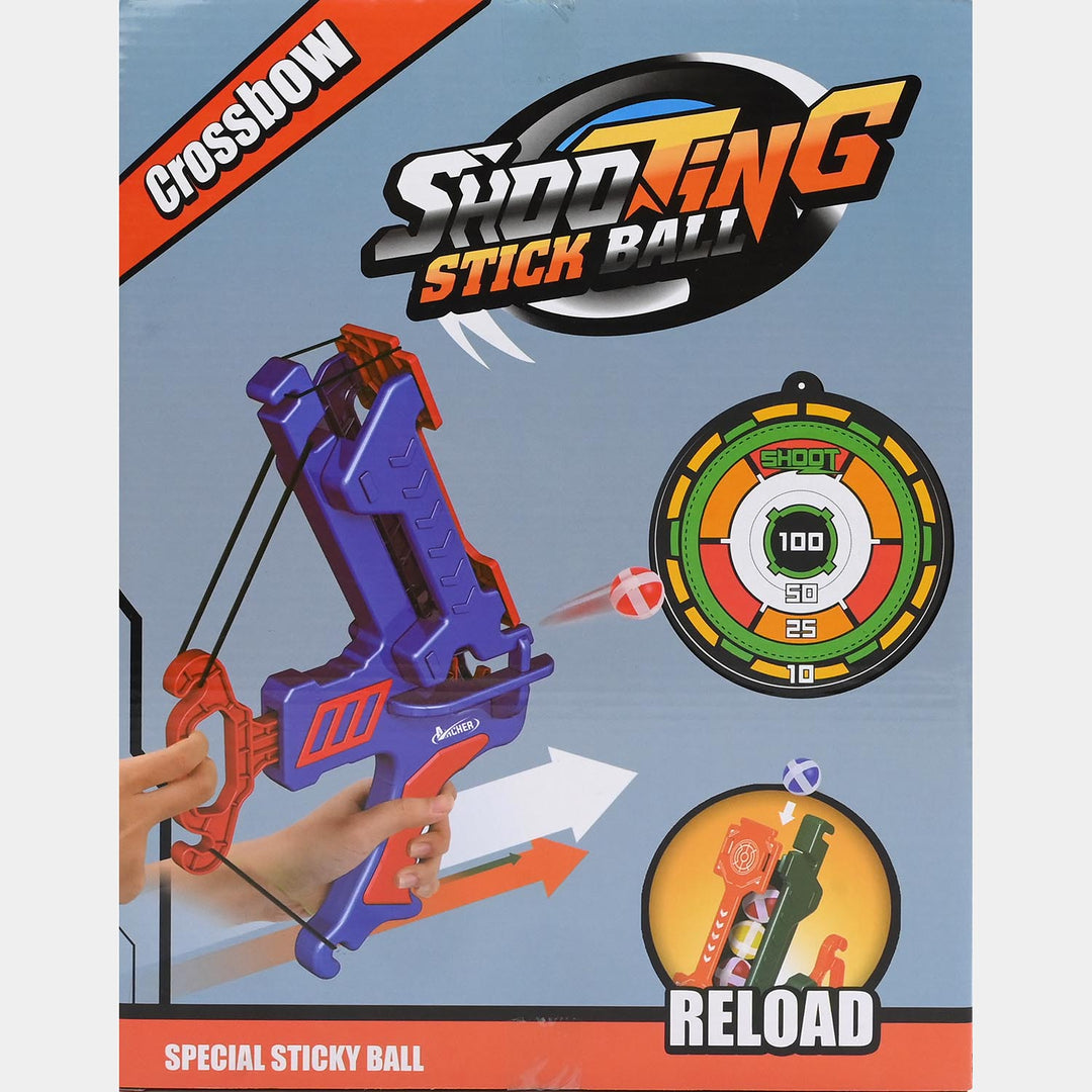 Crossbow Shooting Stick Ball Target Game Set