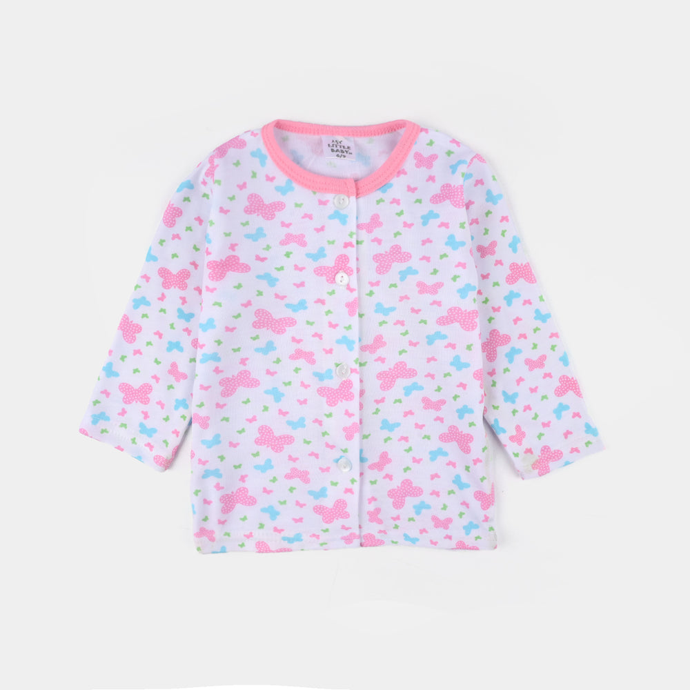 Infant Girls Cotton Jersey Night Suit