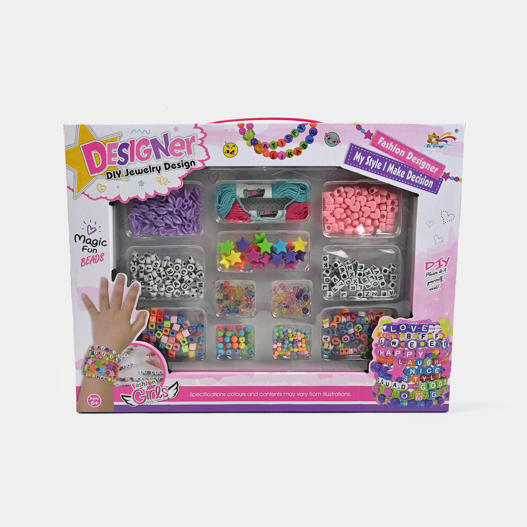 DIY Jewelry Design Kit | Beads & Strings for Kids’ Creative Fun