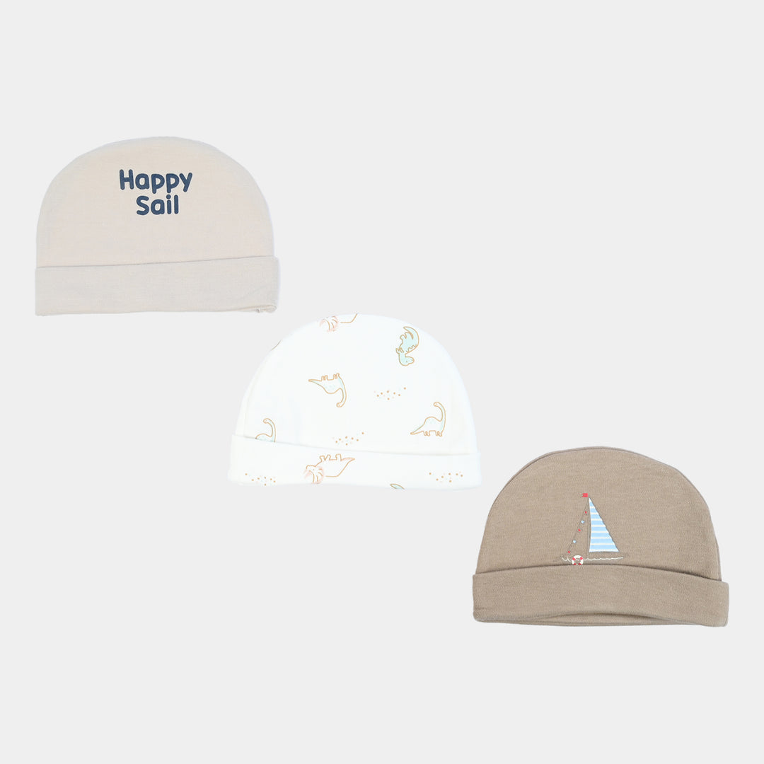 Pack OF 3 Baby Cap/Hat Set
