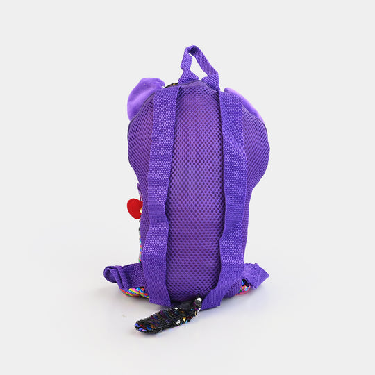 Rainbow Sequin Plush Backpack