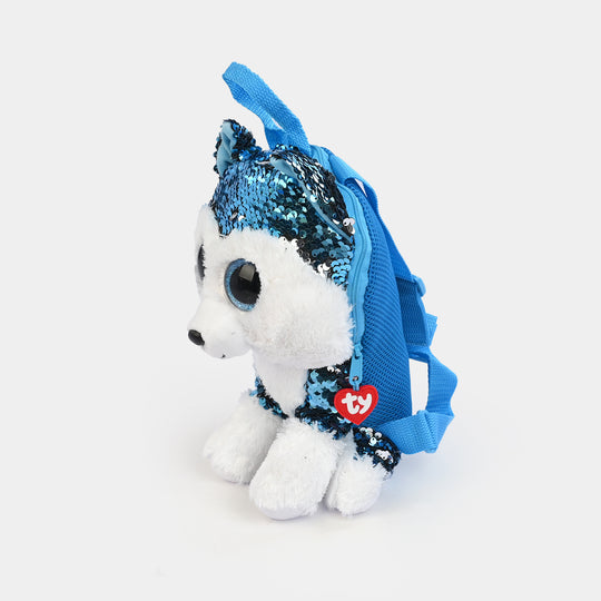 Rainbow Sequin Plush Backpack