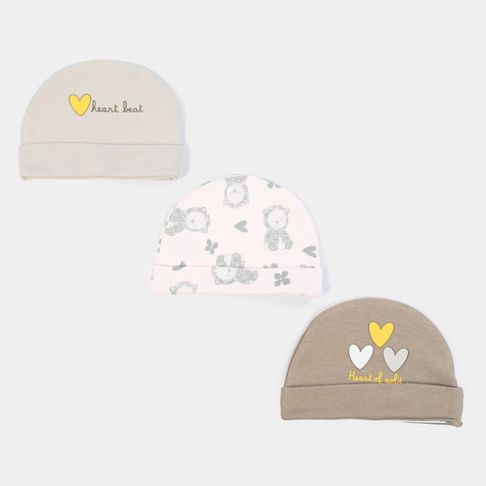 Pack OF 3 Baby Cap/Hat Set