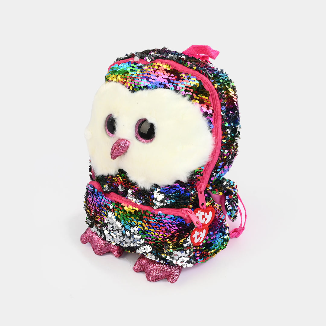 Rainbow Sequin Plush Backpack